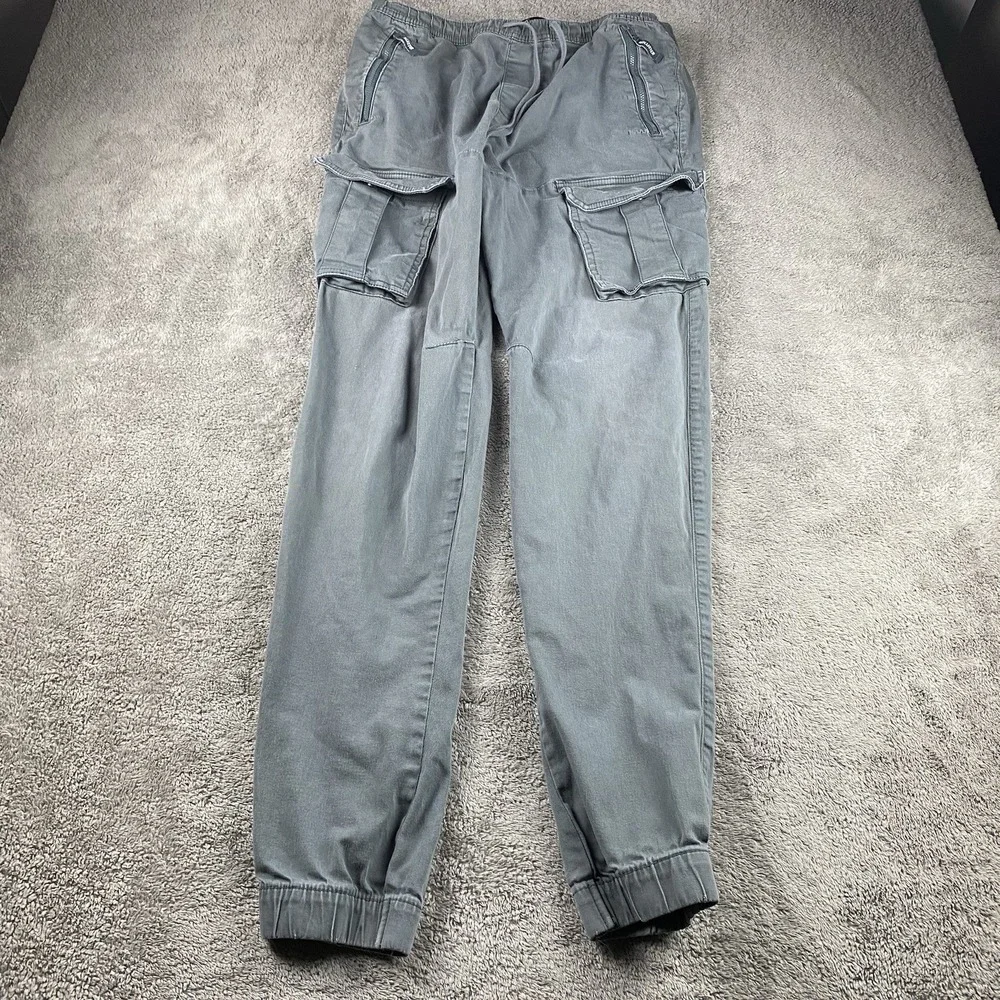 Hollister Stacked Skinny Jogger Mens Large Gray Advanced Stretch